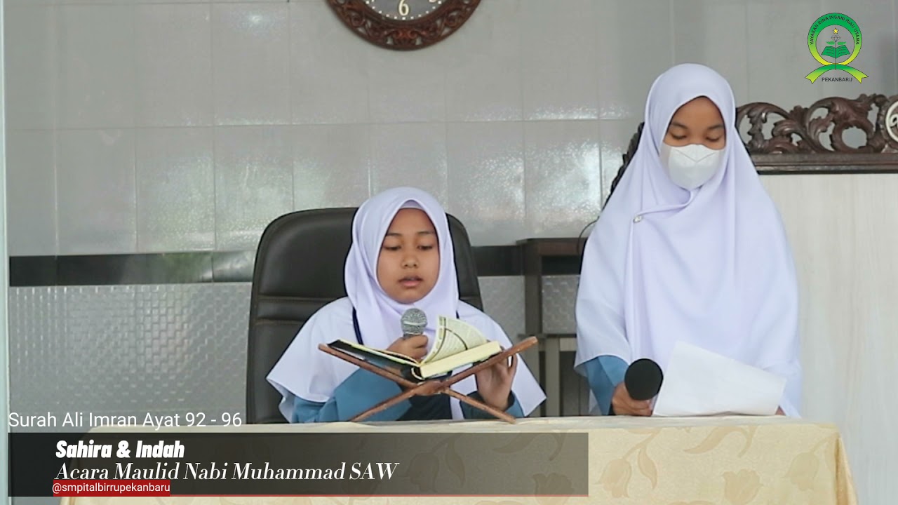 Surah Ali Imran 92-96 || Tilawah Merdu Siswi SMPIT AL BIRRU - Sahira & saritilawah Indah
