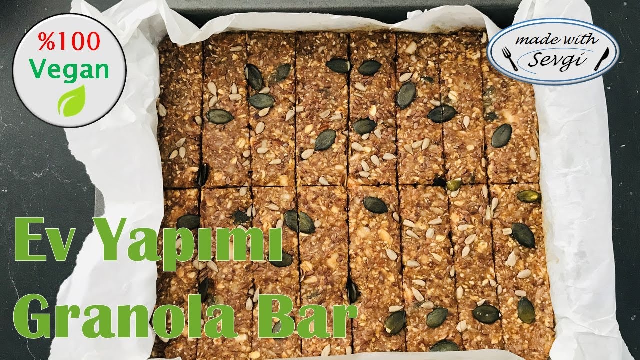Ev yapımı 'Granola Bar'nasıl yapılır?Diyet için harika bir atıştırmalık ve ara öğün ayrıca katkısız
