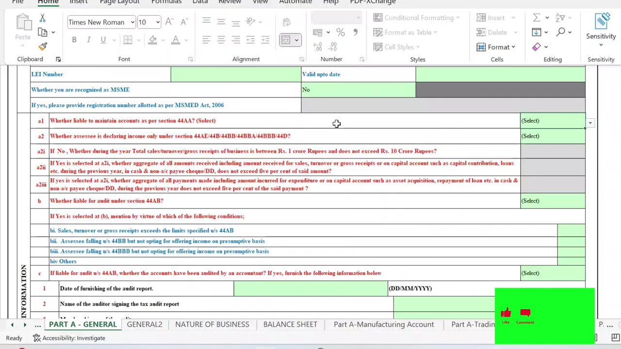 ITR 6 Filing Offline in excel | Company ITR Filing | How to File ITR 6 | Income tax return Form