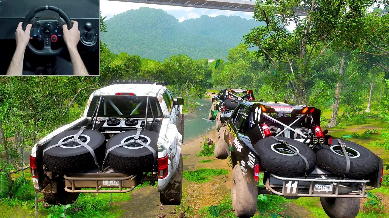Ford F 150 VS Unlimited Offroad Cars - forza horizon5 | logitech g29 steering wheel