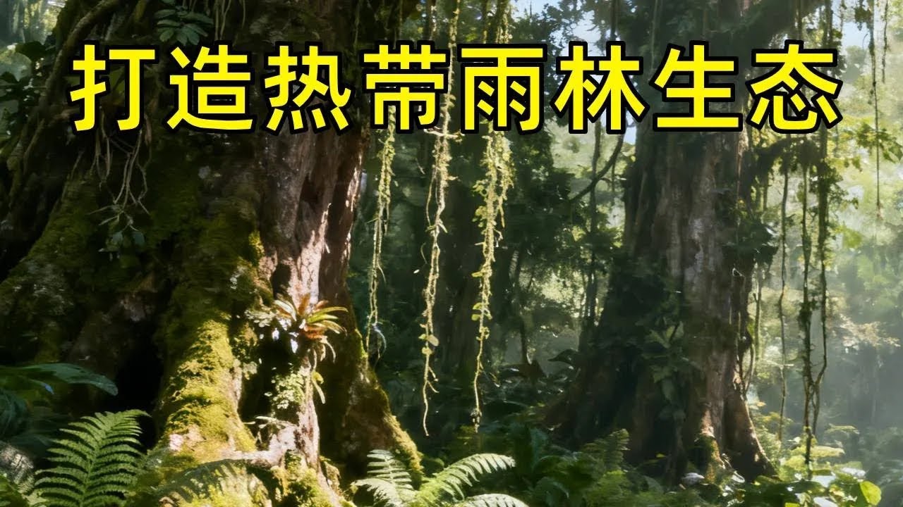 沉浸式打造一个超大的热带雨林生态系统，耗时120天，这个生态会发生什么变化呢！ 