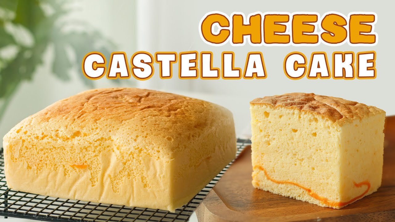 CHEESE CASTELLA CAKE - bánh CASTELLA PHO-MAI