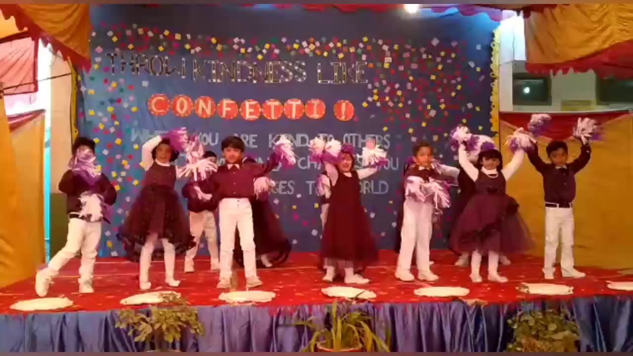 We gather here to tell you/welcome song/school kids performance