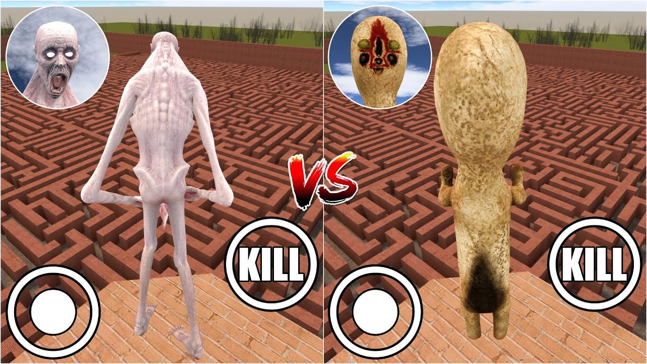 Playing as SCP-096 vs SCP-173 in THE MAZE! (Garry's Mod)