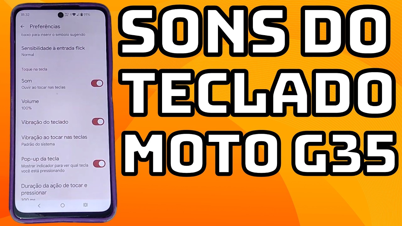 COMO DESATIVAR OS SONS DO TECLADO DO CELULAR MOTOROLA MOTO G35 5G