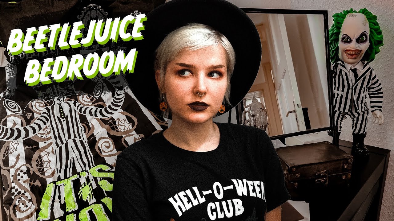 Decorate with me | Spooky Beetlejuice Bedroom