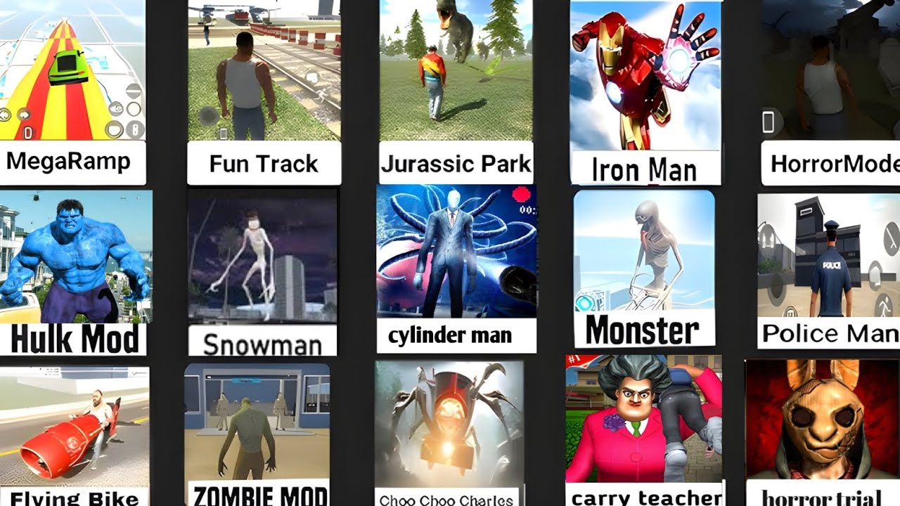 NEW UPDATE SLENDER MAN HORROR 😱 MODE INDIAN BIKES DRIVING 3d Game Cartoon || Franklin New mode