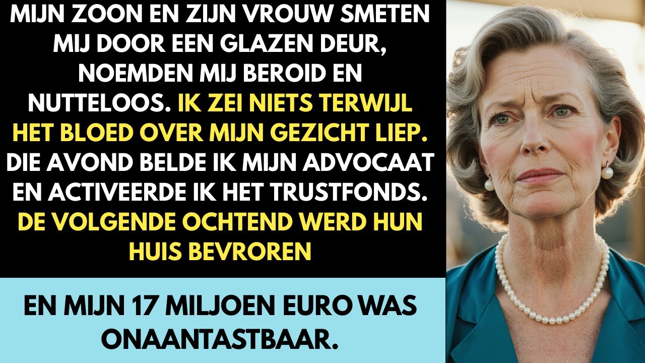 Mijn zoon en zijn vrouw duwden me door glas – God dank dat ze mijn €17 miljoen geheim niet kenden.
