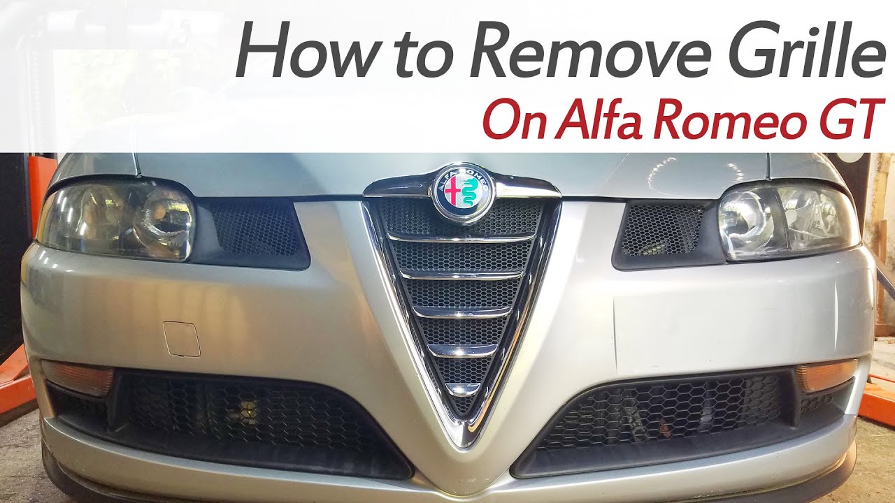 How to Remove Grille on Alfa Romeo GT Without Removing the Bumper, Grill Removal