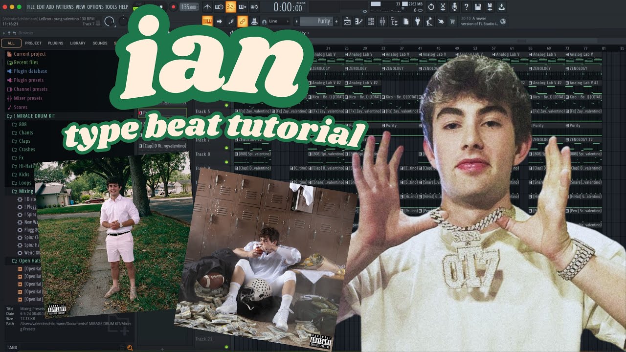 How to make IAN TYPE BEATS in FL Studio 🔥 | Zaytoven/Glo Beat Tutorial 2024