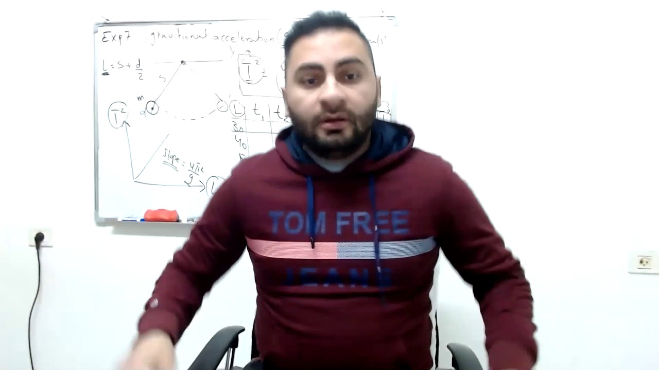 شرح التجربة 7+9 مختبر الفيزياء العامة 1