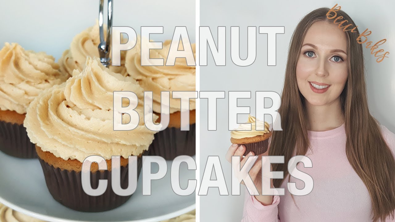 Peanut Butter Cupcakes! | Becci Bakes