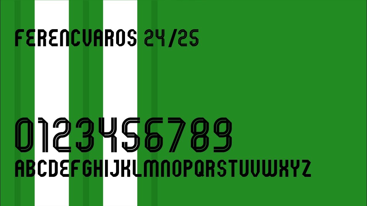 Font Ferencvaros 24/25 - FREE DOWNLOAD