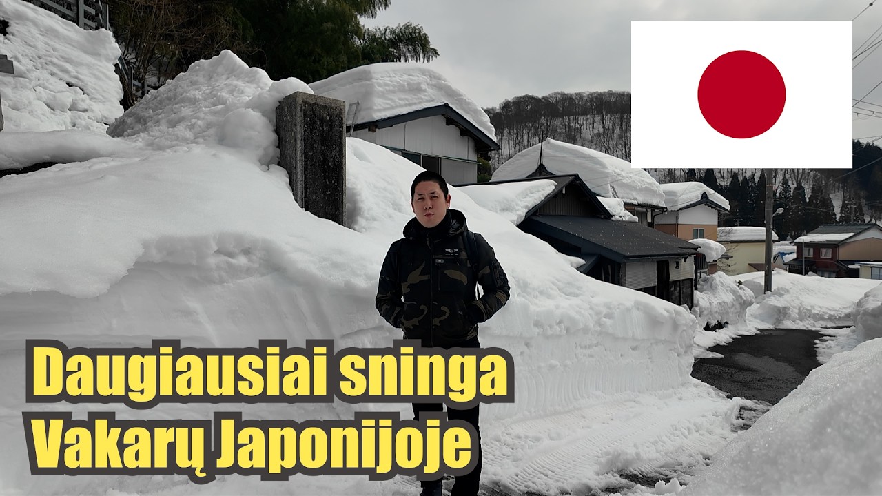 Kaimas, kuriame daugiausiai sninga Vakarų Japonijoje
