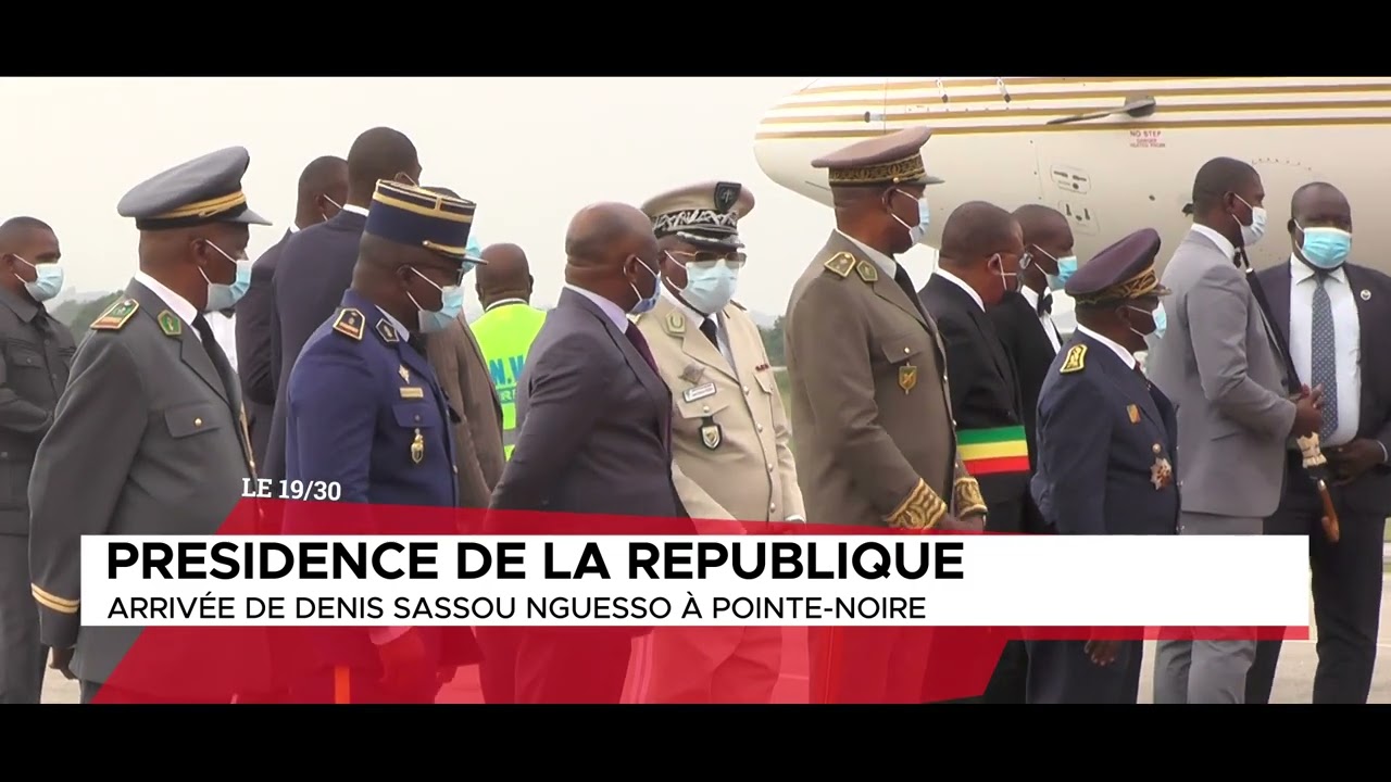 PRESIDENCE DE LA REPUBLIQUE : ARRIVEE DE DENIS SASSOU NGUESSO A POINTE-NOIRE