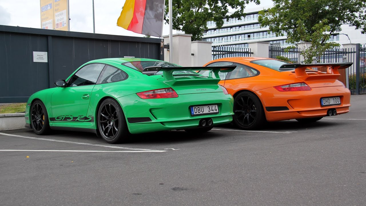 2x Porsche 997 GT3 RS - Green or Orange?