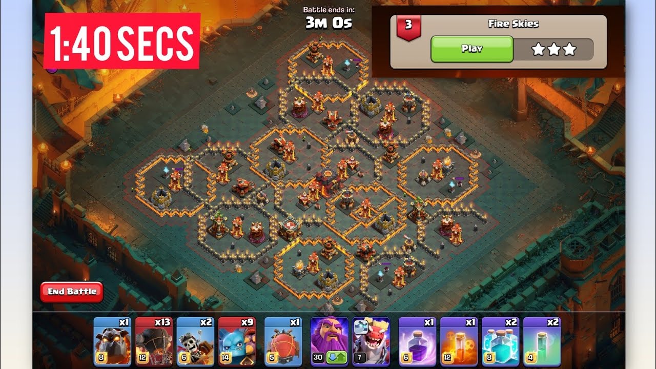 Fire Skies COC 2026. Dragon Escape Challenge 3