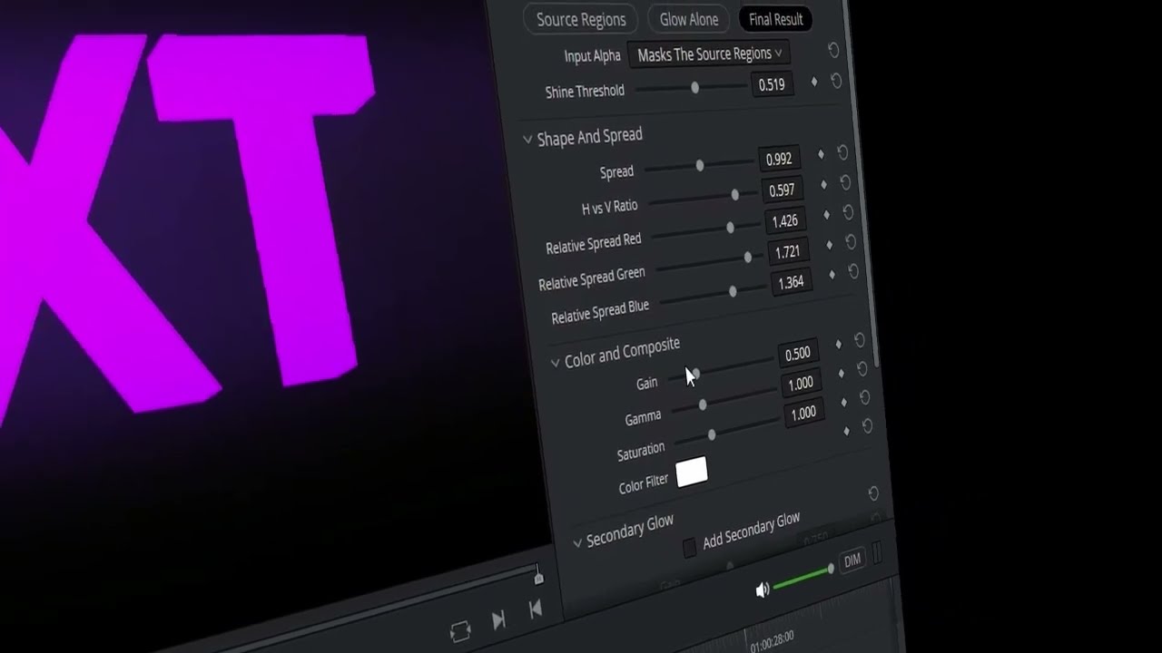 How To Make 3D Text + Glow in Fusion (DaVinci Resolve)