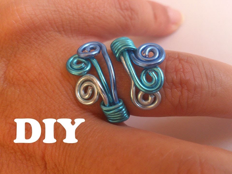 DIY Anillo de alambre en 3 colores