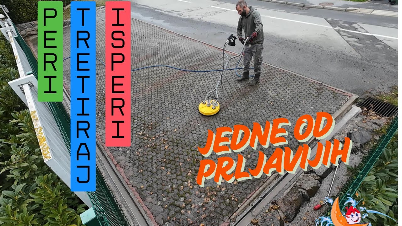 Pranje betonskih kocki! NIKAD OPRANO!