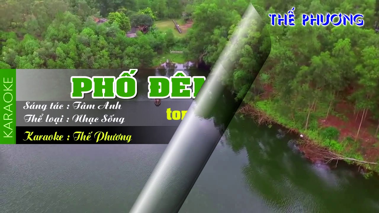 KARAOKE PHỐ ĐÊM - TONE NAM - GUITAR ĐIỆN - THẾ PHƯƠNG