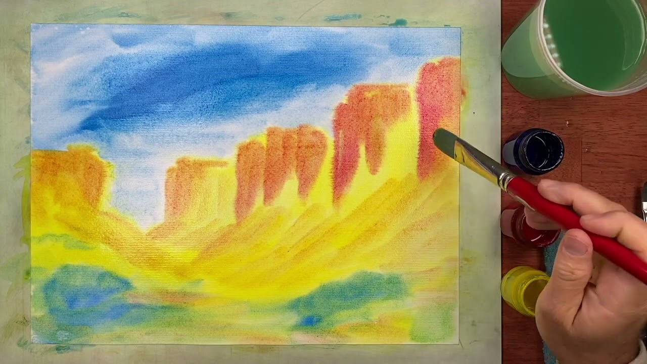 Free Waldorf Painting Lesson: 4th Grade | Wet On Wet | Simply Waldorf