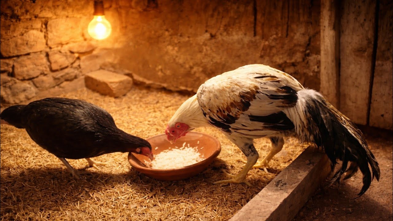 Night View Of My Chicken House 🐔👻