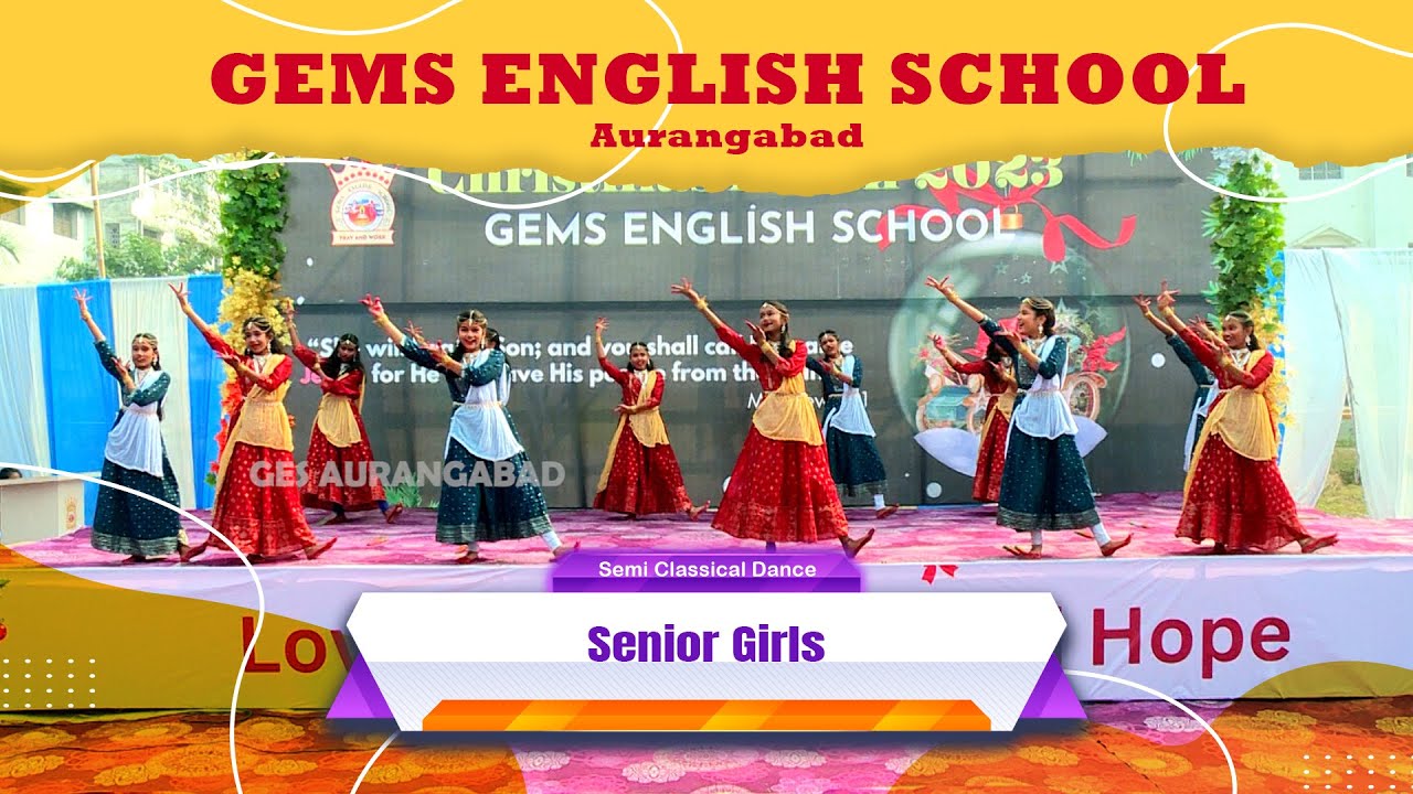 Semi Classical Dance, Senior Girls | Christmas Celebration 2023 | GES Aurangabad