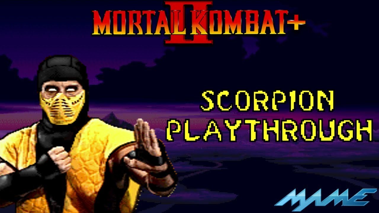 Mortal Kombat II Plus: Scorpion Playthrough (MAME) (1080p 60fps)