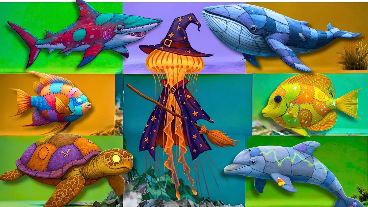 Spooky Sea ABC Song  🐠 | Sea Animals from A to Z Adventure!🦑| abc ocean creatures #abcdsong
