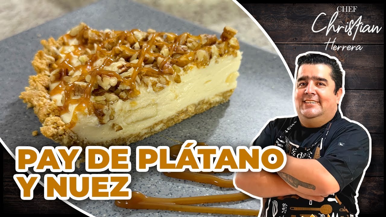 RECETA DE PAY DE PLÁTANO Y NUEZ SÚPER DELICIOSO