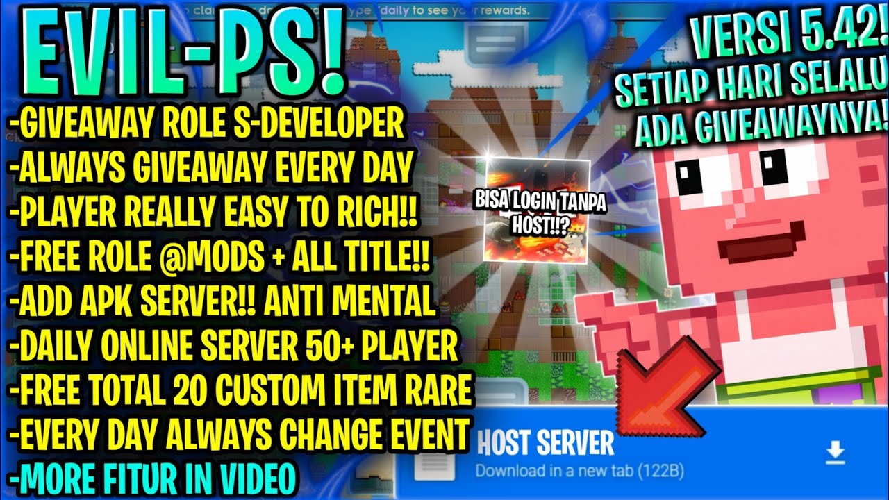 FARM=BANJIR BGL⁉️SELALU ADA BANSOSNYA🤫👏🏻| GROWTOPIA PRIVATE SERVER TERBARU 2026 | GTPS TERBARU |EVIL