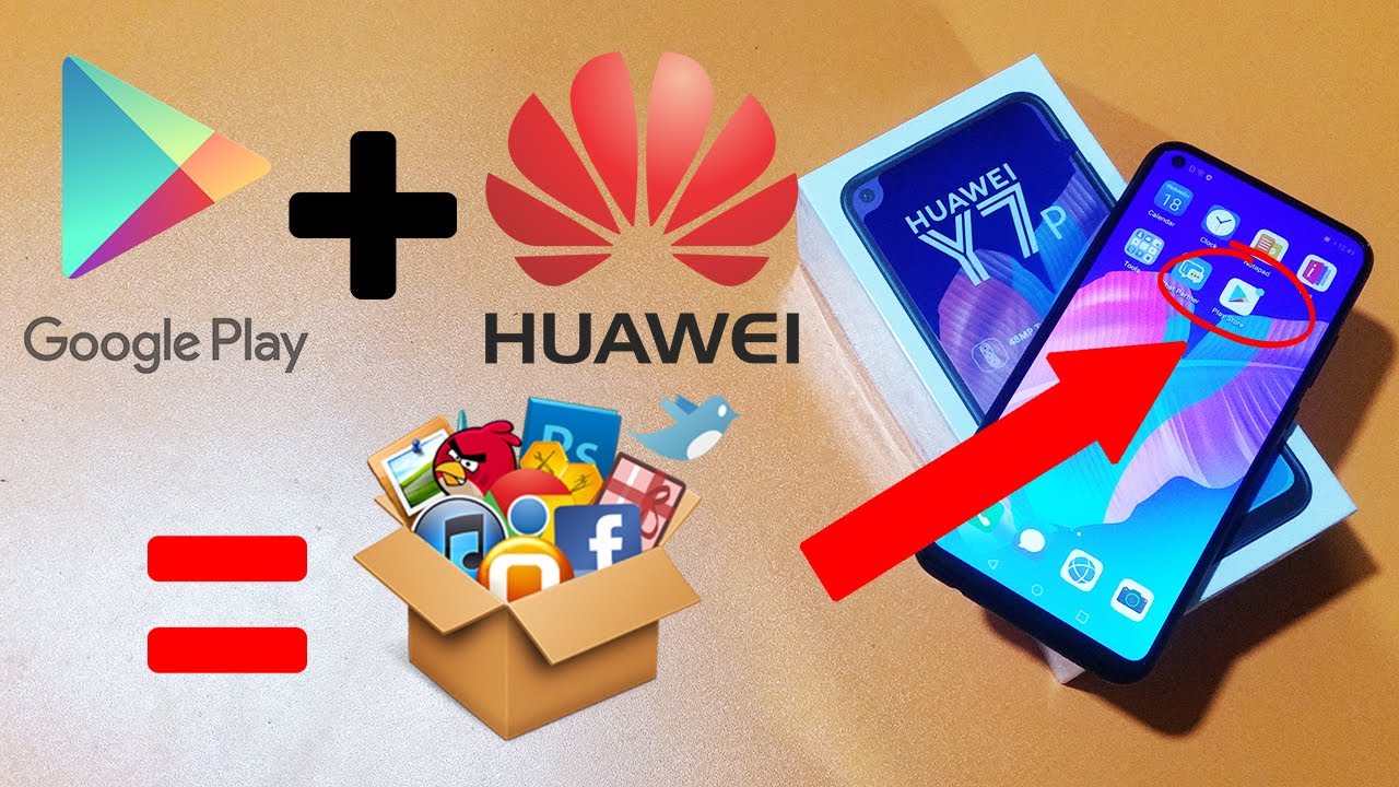 how to install play store on huawei | use google services on huawei devices | google play on y7p