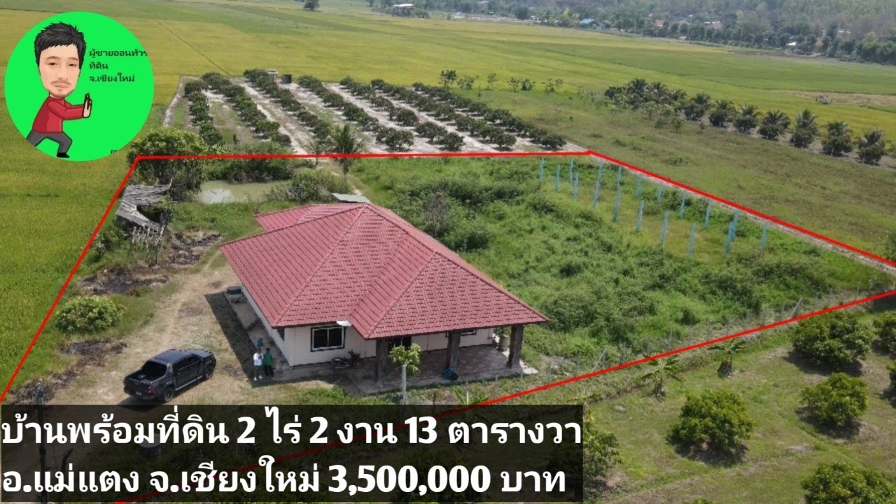 ขายบ้านพร้อมที่ดิน วิวสวย อ.แม่แตง จ.เชียงใหม่