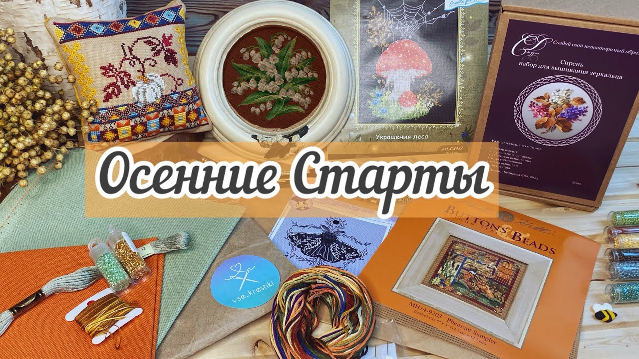 СТАРТЫ осенние 🍂 не опять, а снова! #вышивка