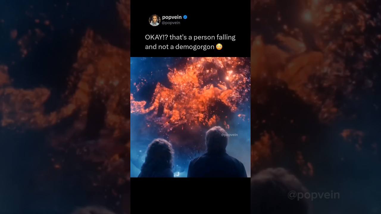 that's a person falling and not a demogorgon 😳