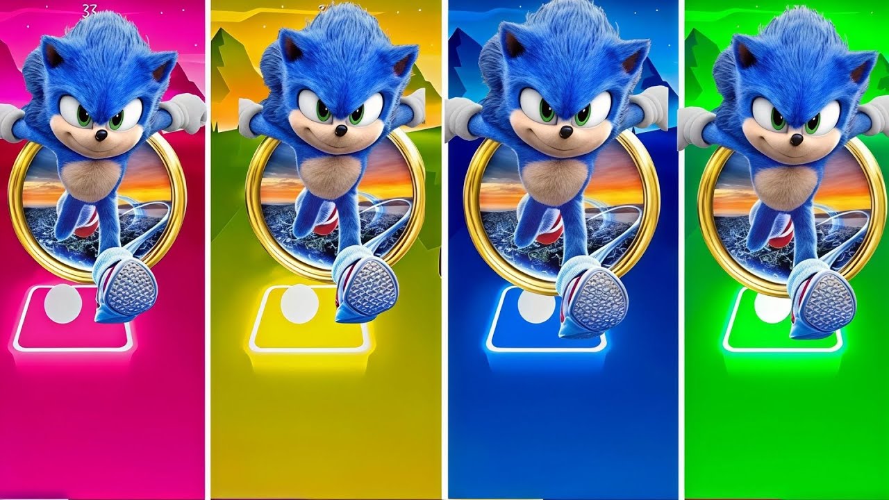 Sonic The Hedgehog 🔴 Knuckles 🔴 Shadow 🔴 Amy Rose || Tiles Hop EDM Rush! | Coffin Dance | Hopverse