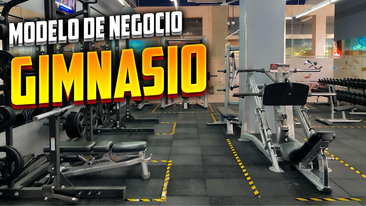 Modelo de Negocio de un GIMNASIO 🏋️ 9 Bloques Lienzo Canvas ✅