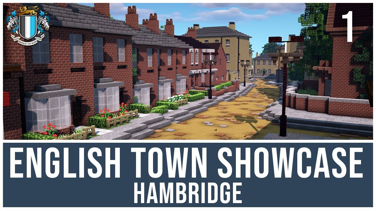Minecraft English Town Showcase - Hambridge Part 1 - Minecraft Victorian town
