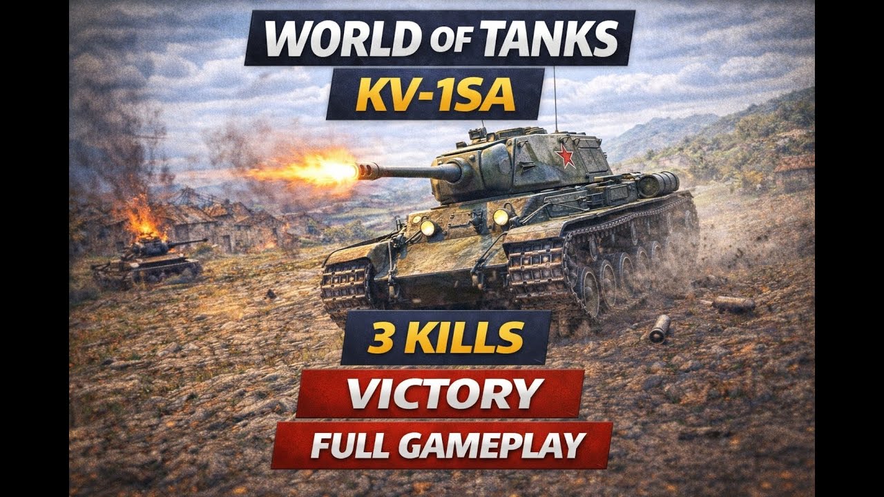 World of Tanks KV-1SA – 3 Kills | Victory | Full Gameplay