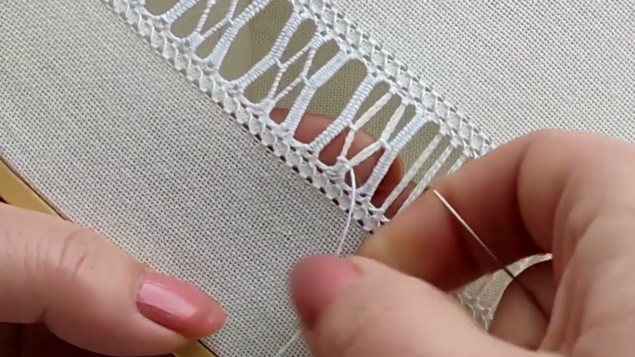 Процес вишивки мережки| Ажурна Вишивка | Favorite Hand Embroidery |Beautiful Works| Beautiful Design