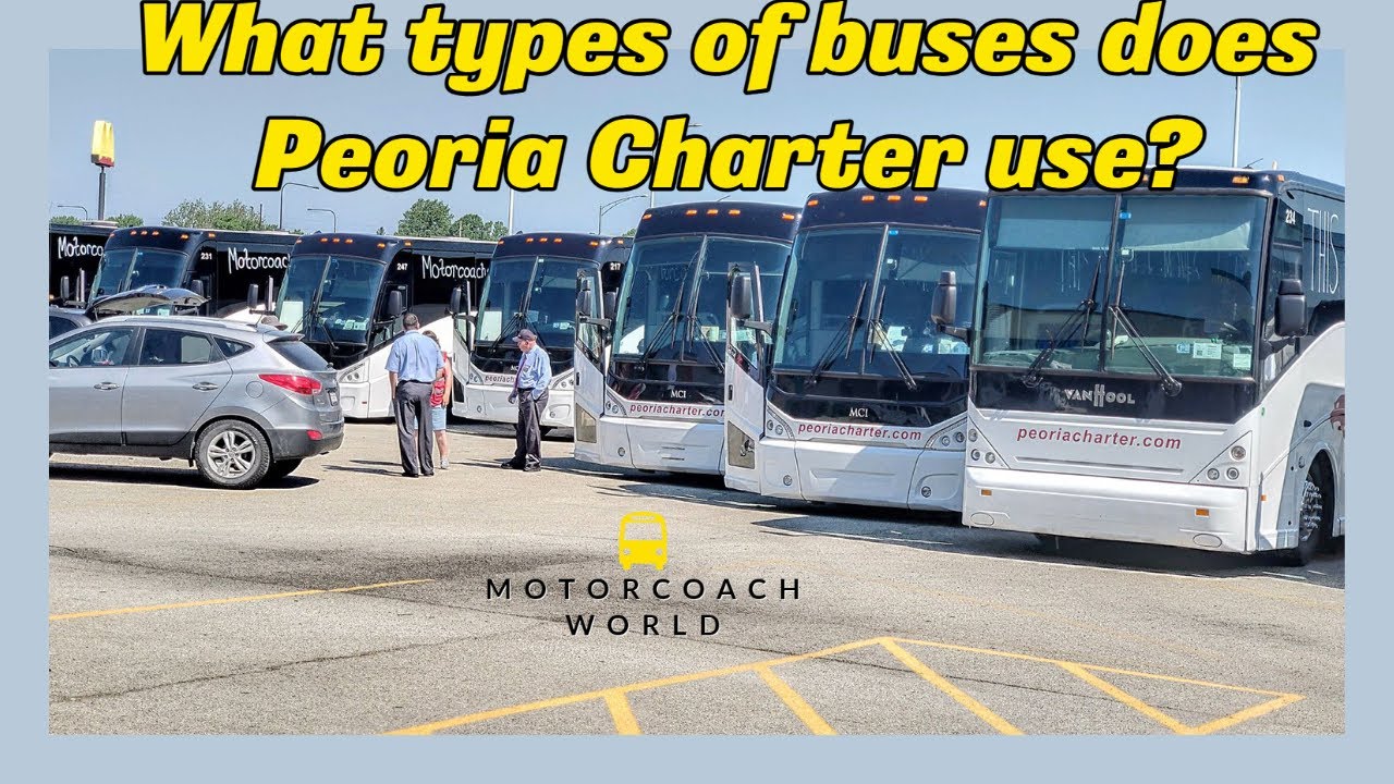 Какие типы автобусов использует Peoria Charter?