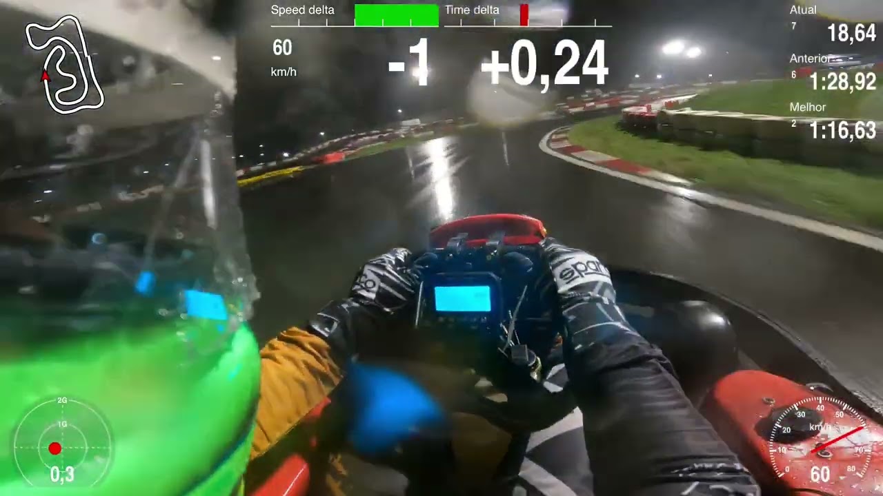 KGV 101 na chuva - Treino com o Rodrigo Brim - MV 1:17.731 - 26.2.26
