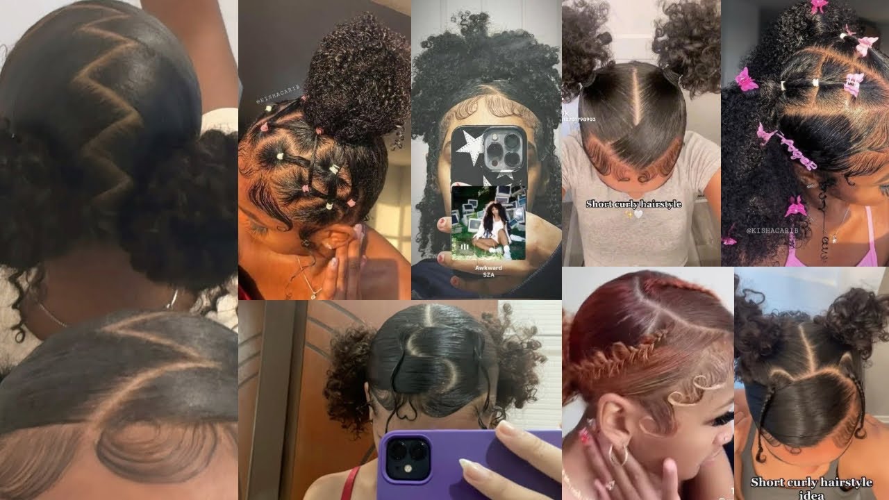 💖🦋Amazing Natural Curly hairstyles// watch me style my hair compilation Pt2 ✨