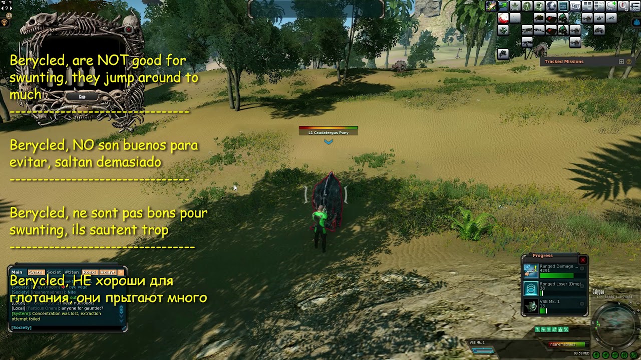 Entropia universe :  Sweat hunting = Swunting