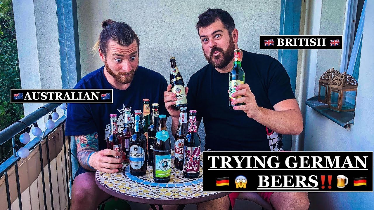 BRITISH & AUSTRALIAN REACT to GERMAN BEERS in DRESDEN!! - TASTE TEST!