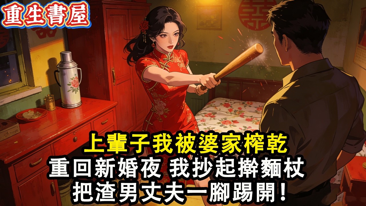 【重生爽文】上輩子我被婆家榨乾 重回新婚夜 我抄起擀麵杖 把渣男丈夫一腳踢開！#小說 #重生 #爽文#動漫 #故事