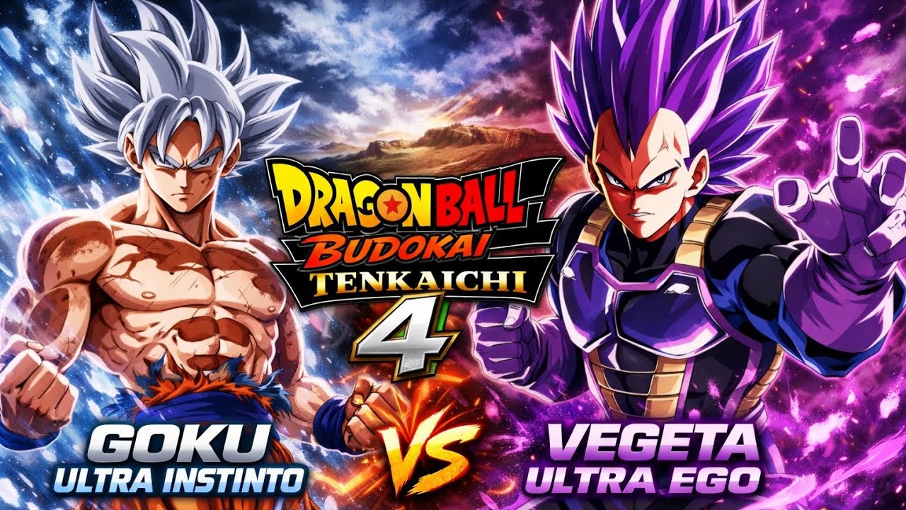 Goku Ultra Instinto Vs Vegeta Ultra Ego | Dragon Ball Budokai Tenkaichi 4 