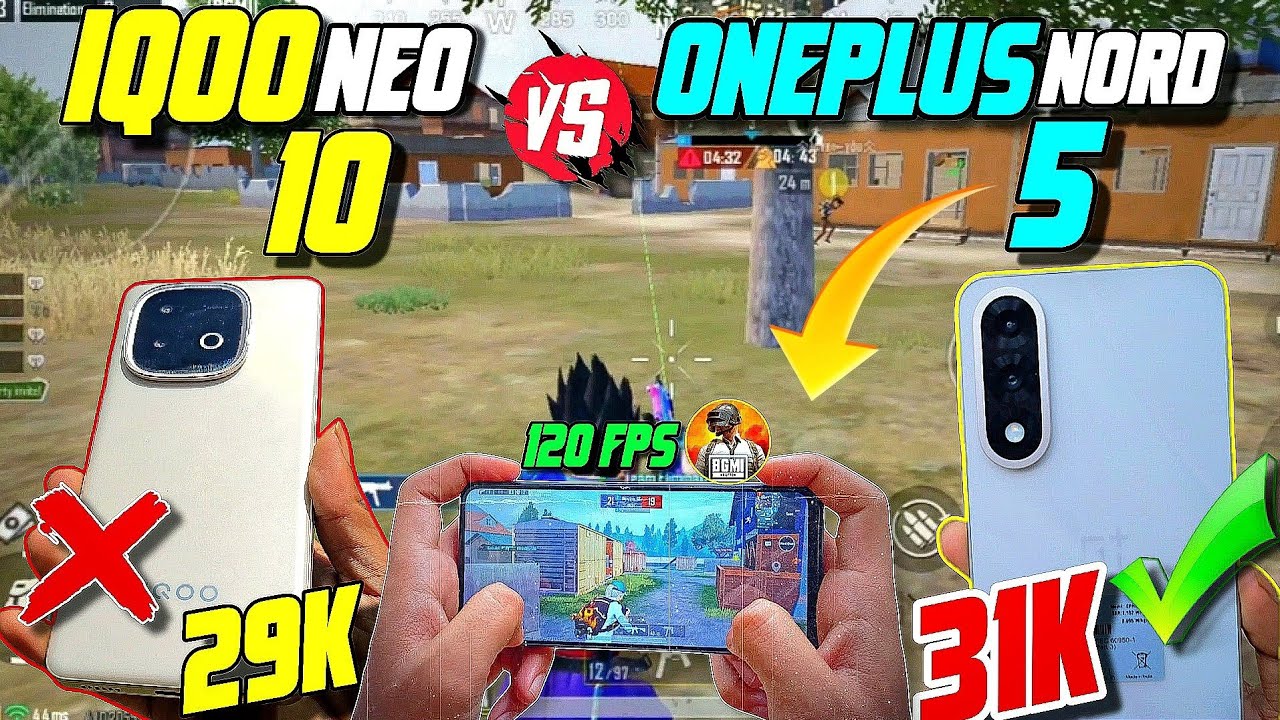 Iqoo neo 10 vs oneplus nord 5 full comparison | Best gaming & camera phone under 30000👉