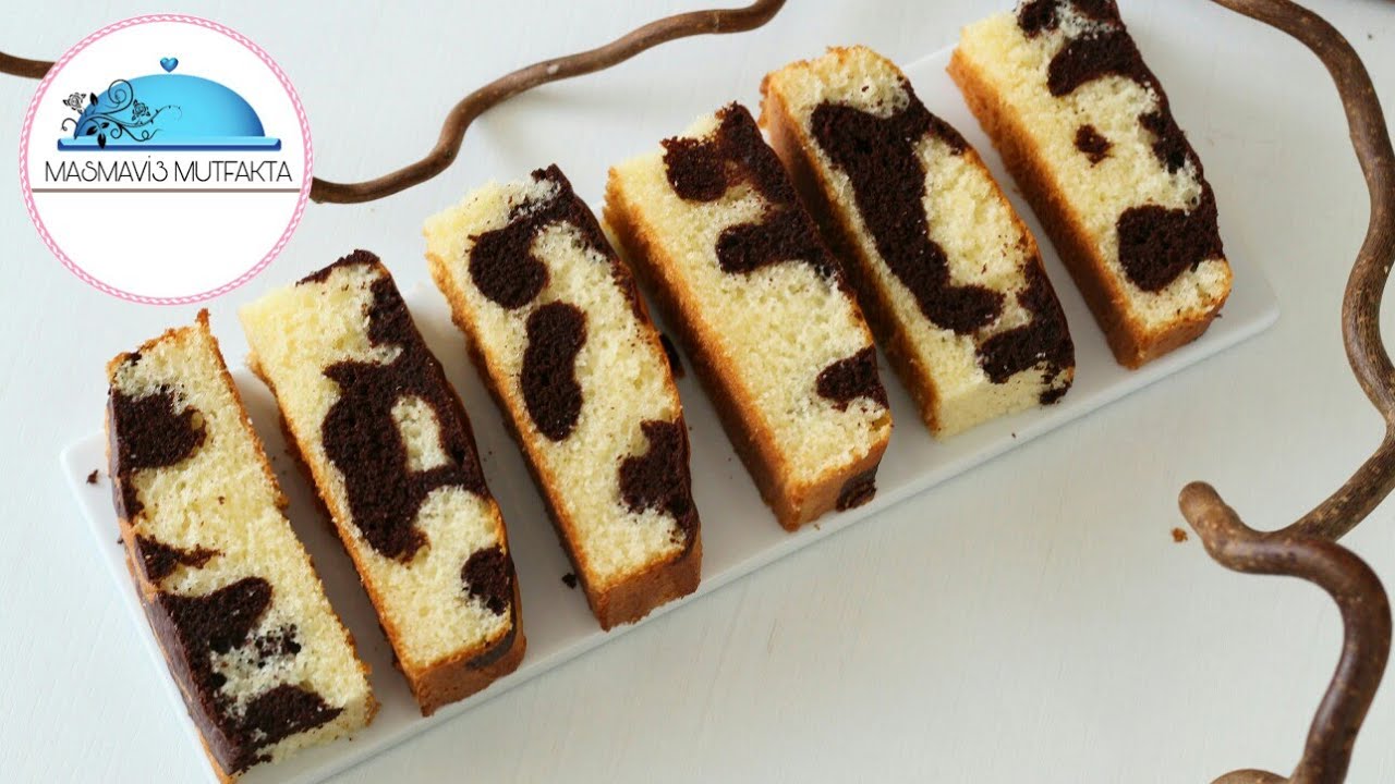Pamuk gibi ÇİKOLATALI EBRULİ Kek Tarifi |Pasta Tarifleri🍃#Masmavi3Mutfakta